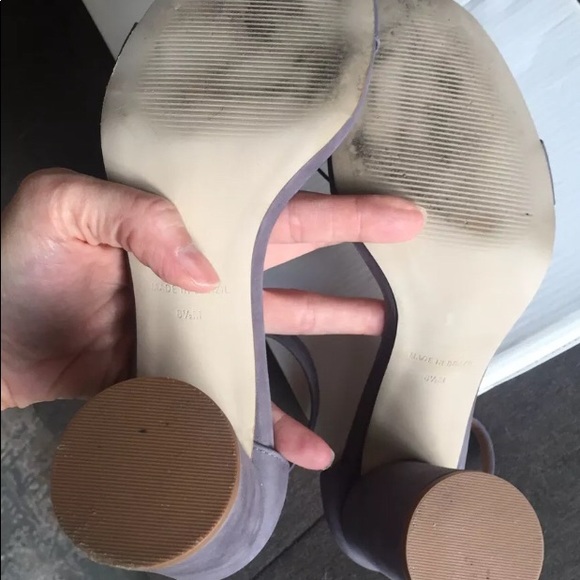 Steve Madden Grey Nubuck Shanna Heels 8.5 - Picture 6 of 6